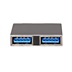 ROLINE Adaptér 2x USB C(M) - 2x USB3.0 A(F), 10Gbps, stříbrný