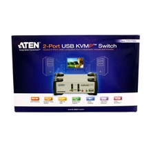 Aten KVM přepínač (USB Klávesnice a Myš, VGA, Audio) 2:1, PS/2 + USB, +2xUSB (CS-1732B)