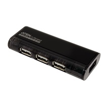 Aten USB 2.0 Hub, 4 porty, magnetický, černý  (UH284)