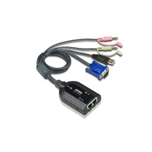 Aten KVM modul k přepínači počítačů přes TP (VGA / USB /audio), VirtualMedia, 300m (KA7178)