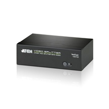 Aten Rozbočovač VGA + audio na 2 monitory, RS232, 450MHz (VS0102)