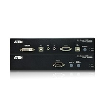 Aten KVM prodlužovací adaptér (USB, DVI, audio, RS232) přes optiku, až 20km (CE690)