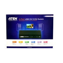 Aten KVM přepínač (USB Klávesnice a Myš, DVI-D, Audio) 2:1, USB (CS72D)