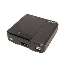 Aten KVM přepínač (USB klávesnice a myš, DP, Audio) 2:1 USB, 4K (CS782DP)