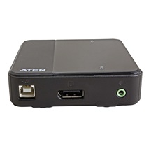 Aten KVM přepínač (USB klávesnice a myš, DP, Audio) 2:1 USB, 4K (CS782DP)