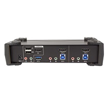 Aten KVM přepínač (USB Klávesnice a Myš, DP, Audio) 2:1, USB + USB 3.0 hub, 4K (CS1922)