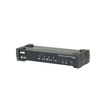 Aten KVM přepínač (USB Klávesnice a myš, DP+HDMI, audio) 4:1, DP,USB + USB3.0 hub,4K, MST hub (CS1924M)