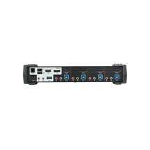 Aten KVM přepínač (USB Klávesnice a myš, DP+HDMI, audio) 4:1, DP,USB + USB3.0 hub,4K, MST hub (CS1924M)