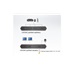 Aten KM přepínač + hub (4x USB 3.2 gen.2) 2:1, 2x USB C, přenos dat mezi porty (US3342)