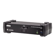 Aten KVM přepínač (USB klávesnice a myš, HDMI) 2:1 USB + USB 3.0 hub (CS1822)