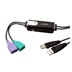 Aten KM přepínač (USB klávesnice a myš) 2:1, USB, integrované kabely (CS62KM)