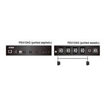Aten Napájecí panel (PDU), 4x IEC-320 C13,  RJ45, ovládaný přes IP (PE4104G)