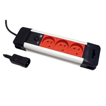 BACHMANN Vícenásobná zásuvka pro výstup UPS, 230V/10A, 3x zásuvka CZ, IEC320/C14 - 3x 7/5(F), 2m (330.303)