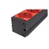 BACHMANN 19" napájecí panel 1U, 8x zásuvka DE, vidlice IEC320 C14, červený, 2,0 m