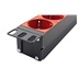 BACHMANN 19" napájecí panel 1U, 8x zásuvka DE, vidlice IEC320 C14, červený, 2,0 m