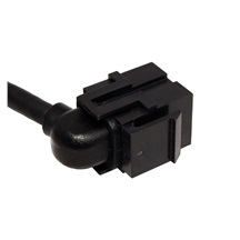 BACHMANN Keystone modul mini DP(F) - DP(M), kabel 0,5m, černý (917.214)