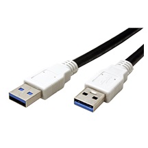 BACHMANN USB 5Gbps kabel USB3.0 A(M) - USB3.0 A(M), 1:1, 1m, černý (918.176)