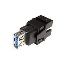 BACHMANN Keystone spojka USB3.0 B(F) -  USB3.0 A(F), černá (917.401)