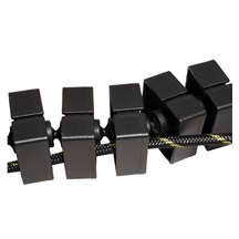 BACHMANN Organizér kabelů, Cable-Snake® Quadro, černý (930.018)