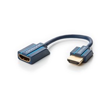 Clicktronic HQ OFC kabelová redukce HDMI s Ethernetem HDMI A(M) - HDMI A(F), 10cm