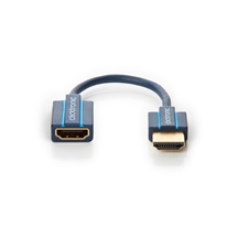 Clicktronic HQ OFC kabelová redukce HDMI s Ethernetem HDMI A(M) - HDMI A(F), 10cm