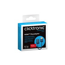 Clicktronic HQ OFC kabelová redukce HDMI s Ethernetem HDMI A(M) - HDMI A(F), 10cm