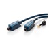 Clicktronic HQ Optický kabel Toslink TOS(M) - TOS(M), 0,5m + redukce na optický jack3,5M