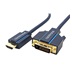 Clicktronic HQ OFC DVI-HDMI kabel, DVI-D(M) - HDMI A(M), 1m