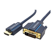 Clicktronic HQ OFC DVI-HDMI kabel, DVI-D(M) - HDMI A(M), 3m