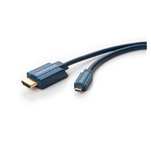 Clicktronic HQ OFC High Speed HDMI kabel s Ethernetem, HDMI A(M) - microHDMI D(M), 5m