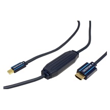 Clicktronic HQ OFC DisplayPort - HDMI kabel, miniDP(M) -> HDMI A(M), 3m