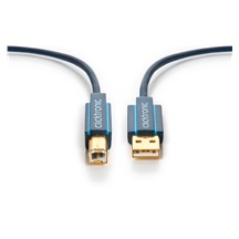 Clicktronic HQ OFC USB 2.0 kabel USB A(M) - USB B(M), 1,8m