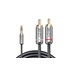 CROMO Kabel jack 3,5M - 2x cinch M, 3m