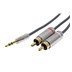 CROMO Kabel jack 3,5M - 2x cinch M, 3m