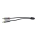 CROMO Kabel 2x cinch(M) - 2x cinch(M), audio, zlacené konektory, 1m