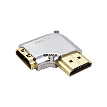 CROMO Redukce HDMI (M) - HDMI (F), lomená vlevo