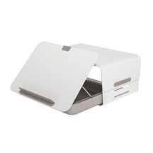 Dataflex Ergonomická stolní sada, (stojan,úložný box) bílá, Addit Bento