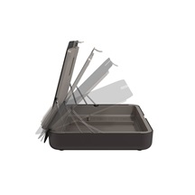 Dataflex Ergonomická stolní sada, (stojan,úložný box), černá, Addit Bento