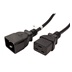 EFB Kabel síťový prodlužovací 16A, IEC320 C20 - C19, 1m, černý