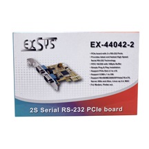 ExSys PCI Express karta 2x sériový port  RS-232  (EX-44042-2)