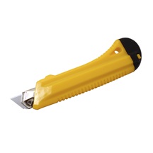 fixpoint Lámací nůž, 18mm čepel, plastové tělo s kovovým vedením, žlutý