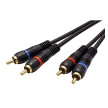 goobay HQ OFC kabel 2x Cinch (M) - 2x Cinch (M), 0,2m