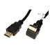 goobay HighSpeed HDMI kabel s Ethernetem, HDMI M - HDMI M, 1m, zlacené konektory, 1x lomený dolů