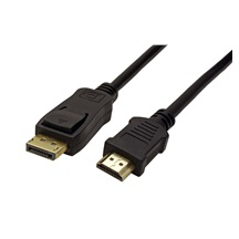 goobay DisplayPort - HDMI kabel, DP(M) -> HDMI M, 4K@30Hz, zlacené konektory,3m