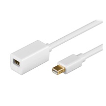 goobay DisplayPort kabel prodlužovací v.1.2 (HBR2, 4K@60Hz), miniDP(M) - miniDP(F), 1m