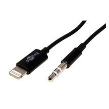 goobay Audio kabel  Lightning - stereo jack 3,5mm, 1m, černý