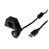 goobay USB 2.0 kabel prodlužovací A-A, M-F, 0,6m s držákem, černý