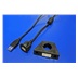 goobay USB 2.0 kabel prodlužovací A-A, M-F, 0,6m s držákem, černý
