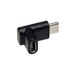goobay USB redukce USB C(F) - USB C(M), lomená 90° nahoru/dolů, černá