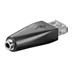 goobay USB redukce USB A(F) - stereo jack 3,5mm(F)